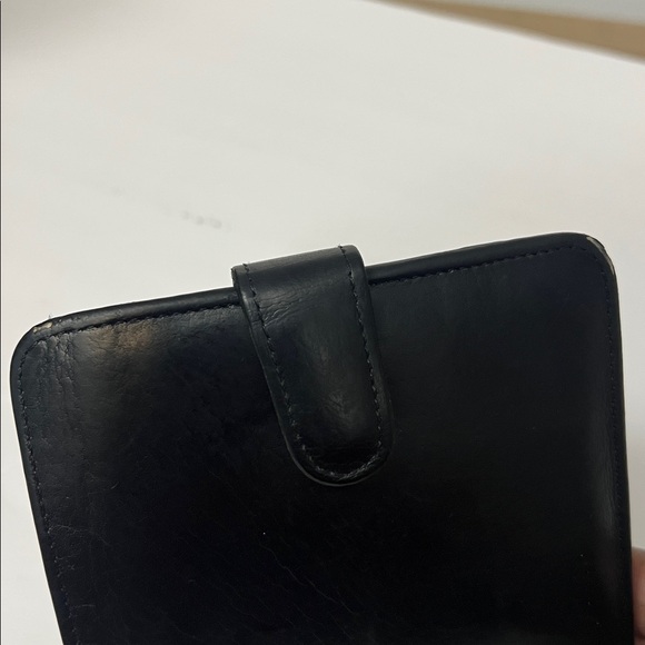 Vintage Coach Black Leather Wallet kisslock - Picture 7 of 17